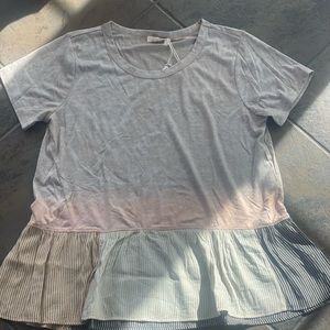 Mystree tshirt with peplum detail